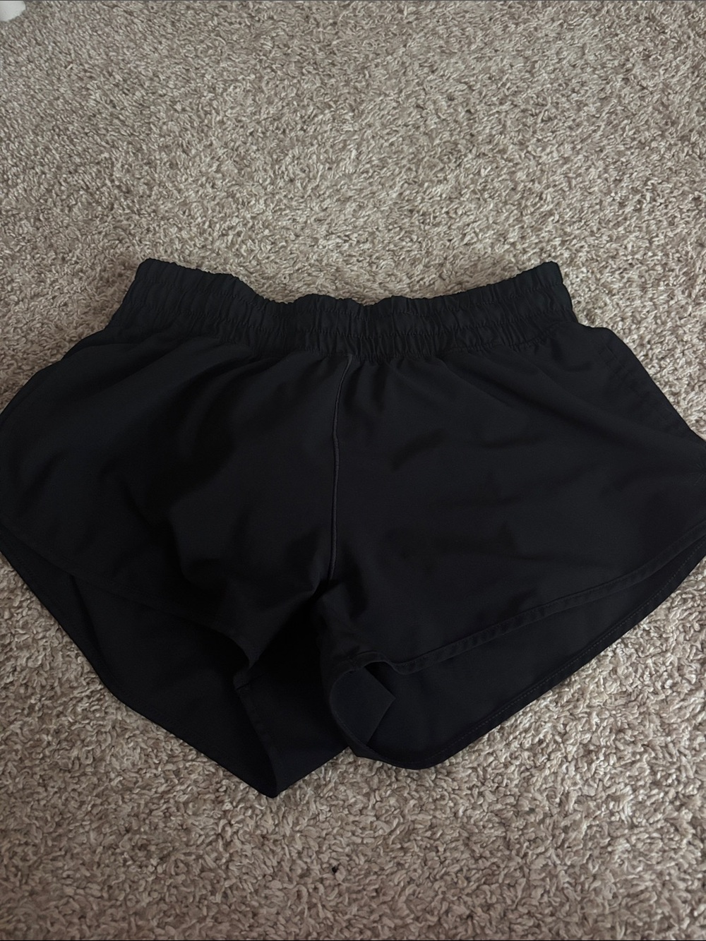 Women's Black Aerie Athletic Shorts with Elastic Waistband